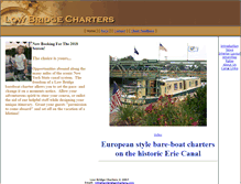 Tablet Screenshot of lowbridgecharters.com